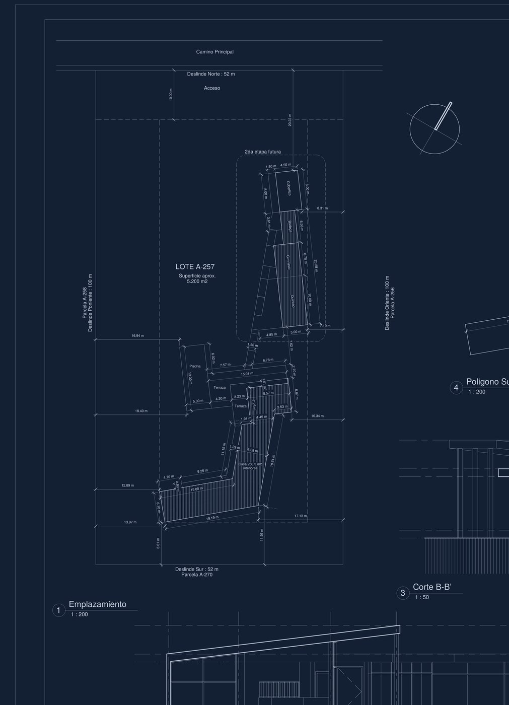 Emplazamiento Casa Arriagada Venegas, Curacaví